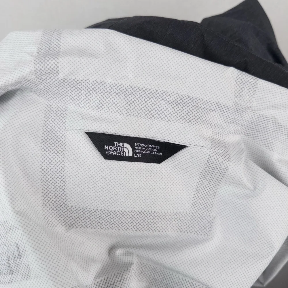 North Face Venture 2 Rain Coat Jacket Men's L Large Dryvent Hood Waterproof Gray